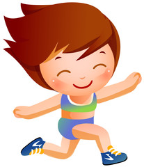 Portrait of happy girl