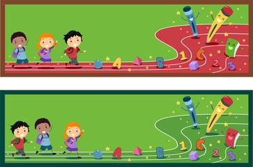 Obraz premium Preschool Banner