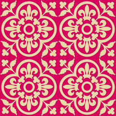 Red royal pattern