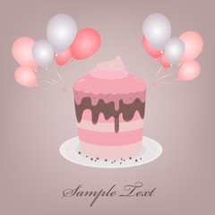 card with cupcake