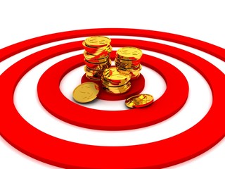 money target concept illustration