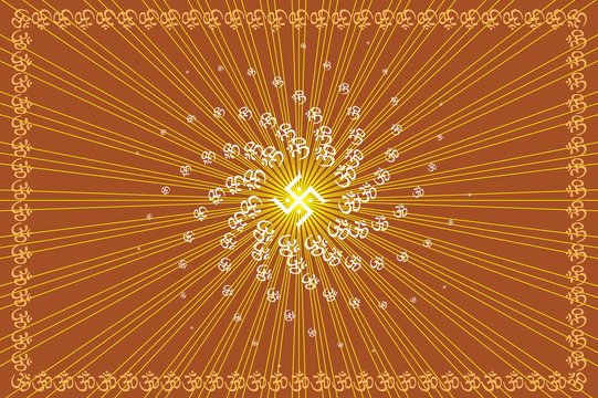 Aum (Om) the holy motif