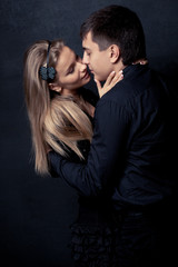 couple wearing black