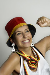 Begeisteter Fussballfan