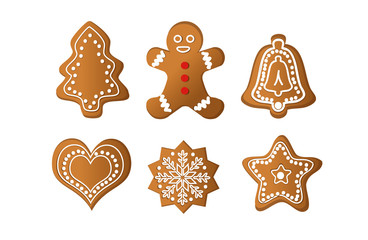 gingerbread isolated vector object