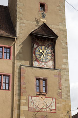 Fototapeta na wymiar zegar w Würzburgu