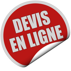 Sticker rot rund DEVIS EN LIGNE