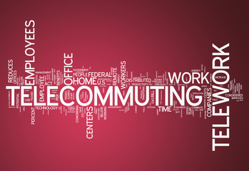 Word Cloud "Telecommuting"