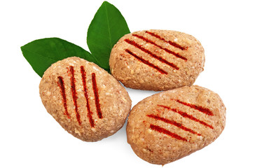 Frozen meat patties