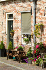 Fototapeta na wymiar Typical Dutch house in Elburg