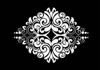design ornamental element in vintage style vectorized