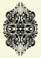 design ornamental element in vintage style vectorized