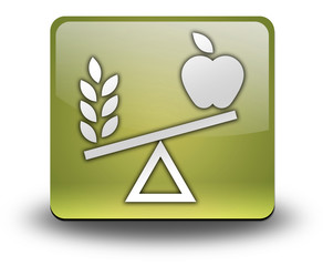 Yellow 3D Effect Icon "Nutrition"