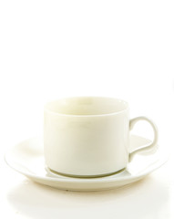 Perfect white coffee cup
