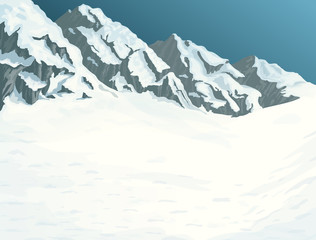 Winter mountains