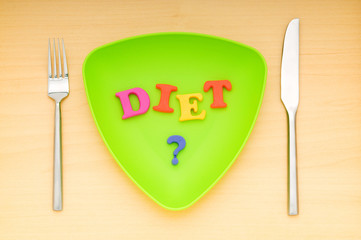 Food setting on the table