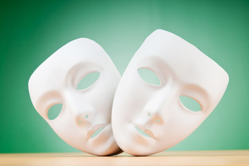 Masks with theatre concept