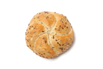 Bread on a white background