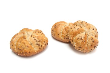 Bread on a white background