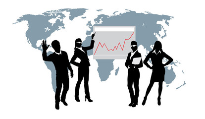 Command of young businessmen