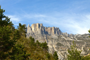 Site of the chapel Holy Jean, park of the verdon,  France