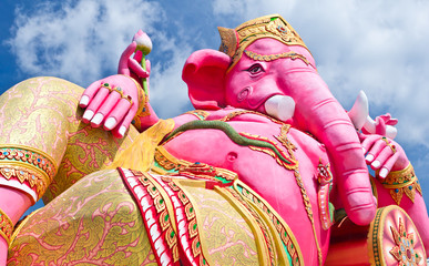 pink ganesha statue
