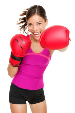 Boxer - fitness woman boxing