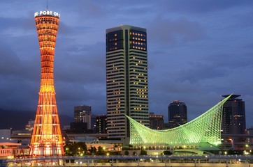 Obraz premium kobe, japan cityscape