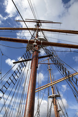 Fototapeta premium Of old sailing ship
