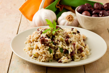 Risotto alle Olive nere