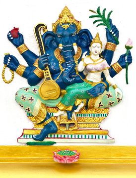Indian God Ganesha or Hindu God at Wat Saman temple, Thailand