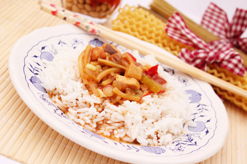 Asiatische Reispfanne
