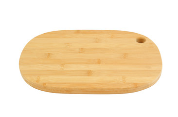 Bamboo chopping board isolated