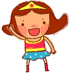 Portrait of Girl wearing crown