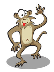 cartoon funny monkey