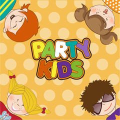 Fototapeta premium kids celebrating birthday party