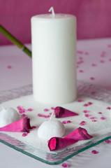 bougies et décorations