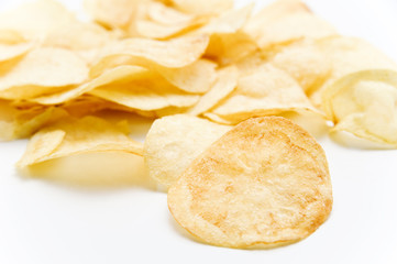 ポテトチップスのアップ