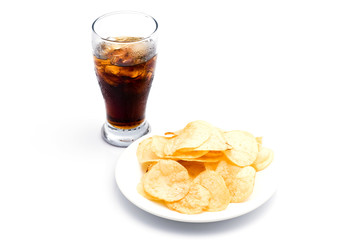 スナック菓子とジュース