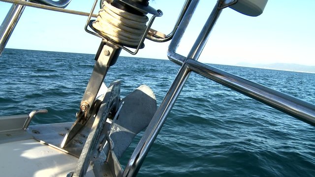 Sailing at sea