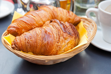 Breakfast with coffee