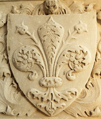 marble Medici coat-of-arms , Italy - 34289420