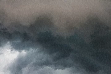 Crédence de cuisine en verre imprimé Orage Dark storm clouds