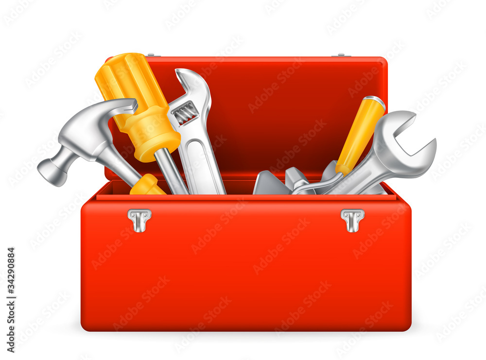 Wall mural Toolbox