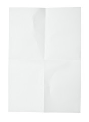 white crumpled note paper