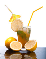 citrus cocktail  closeup