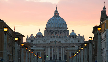 Naklejka premium Saint Peter Basilica, Vatican.
