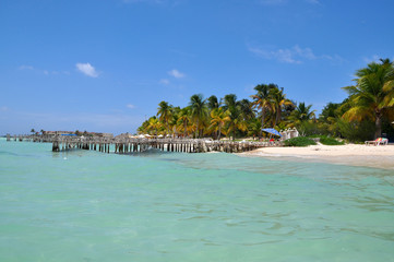 perfect tropical beach in Isla Mujeres