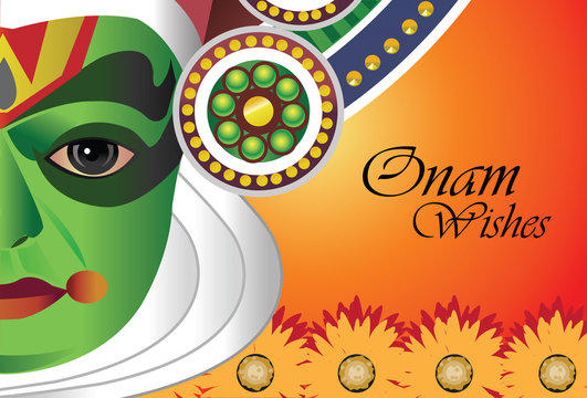 Onam wishes - Card for Indian festival of Onam