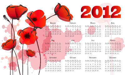 calendrier 2012